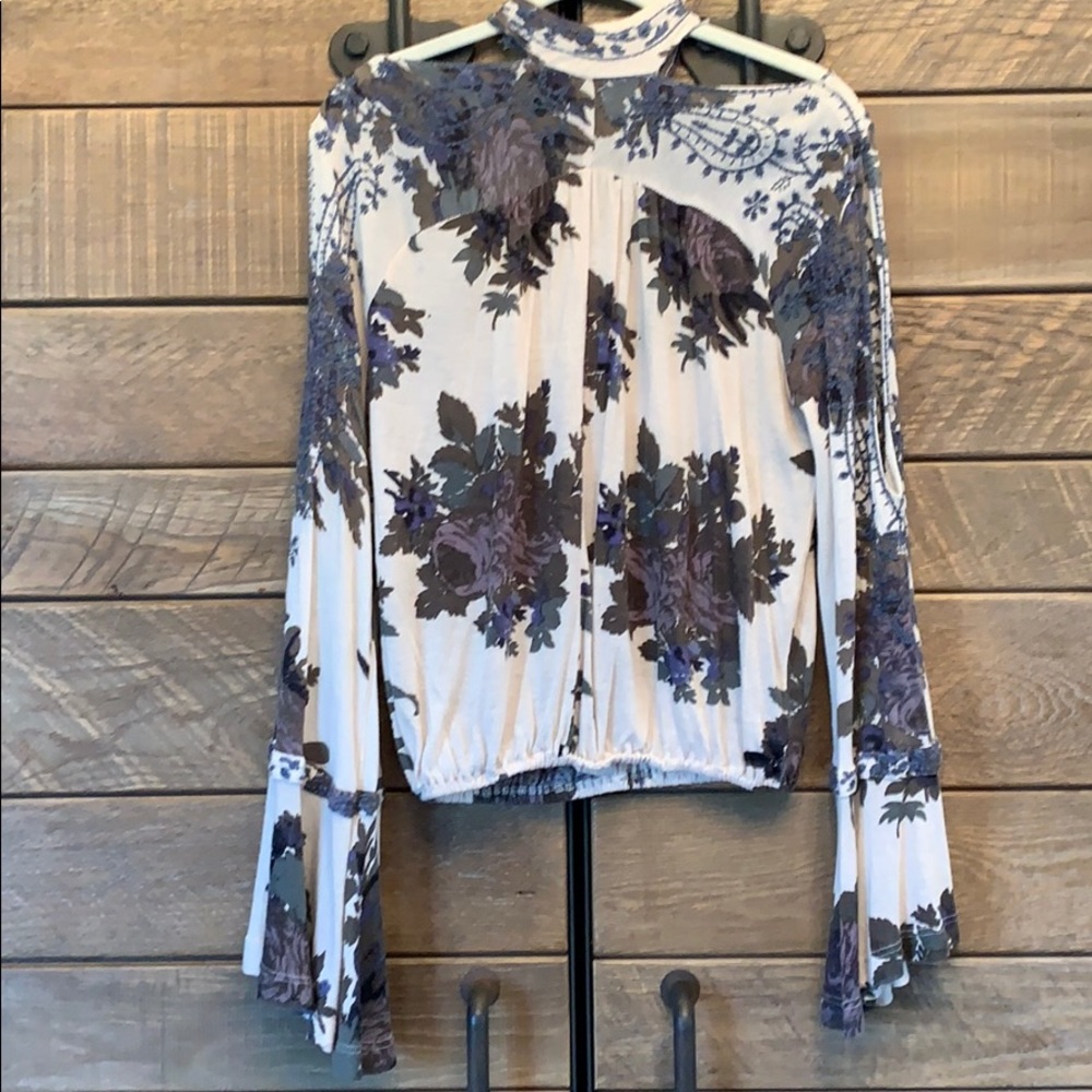 Free people Cold Shoulder Blouse